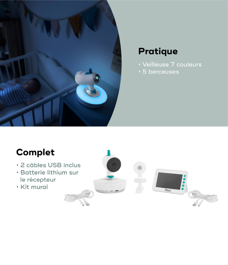 Babyphone Vidéo Imparfait - Caméra Motorisée - YOO-Moov