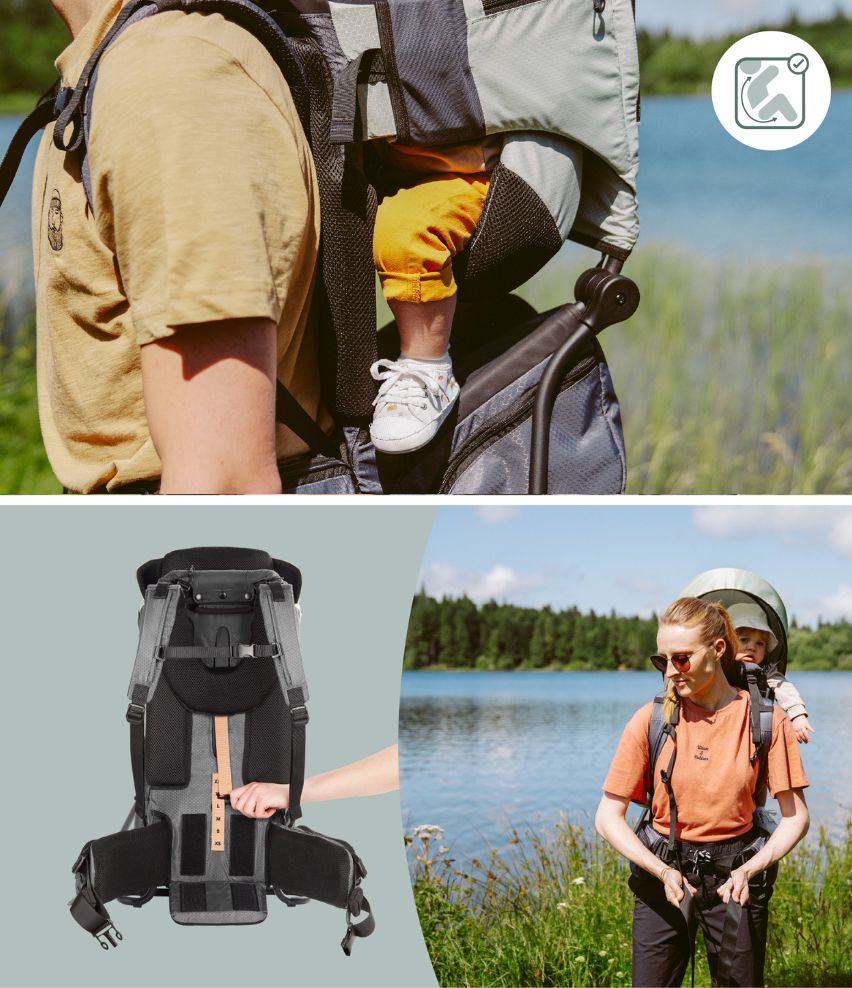 Moov & Hike Reconditionné - Le porte-bébé de randonnée conçu avec une kiné, confortable dès le 1er âge
