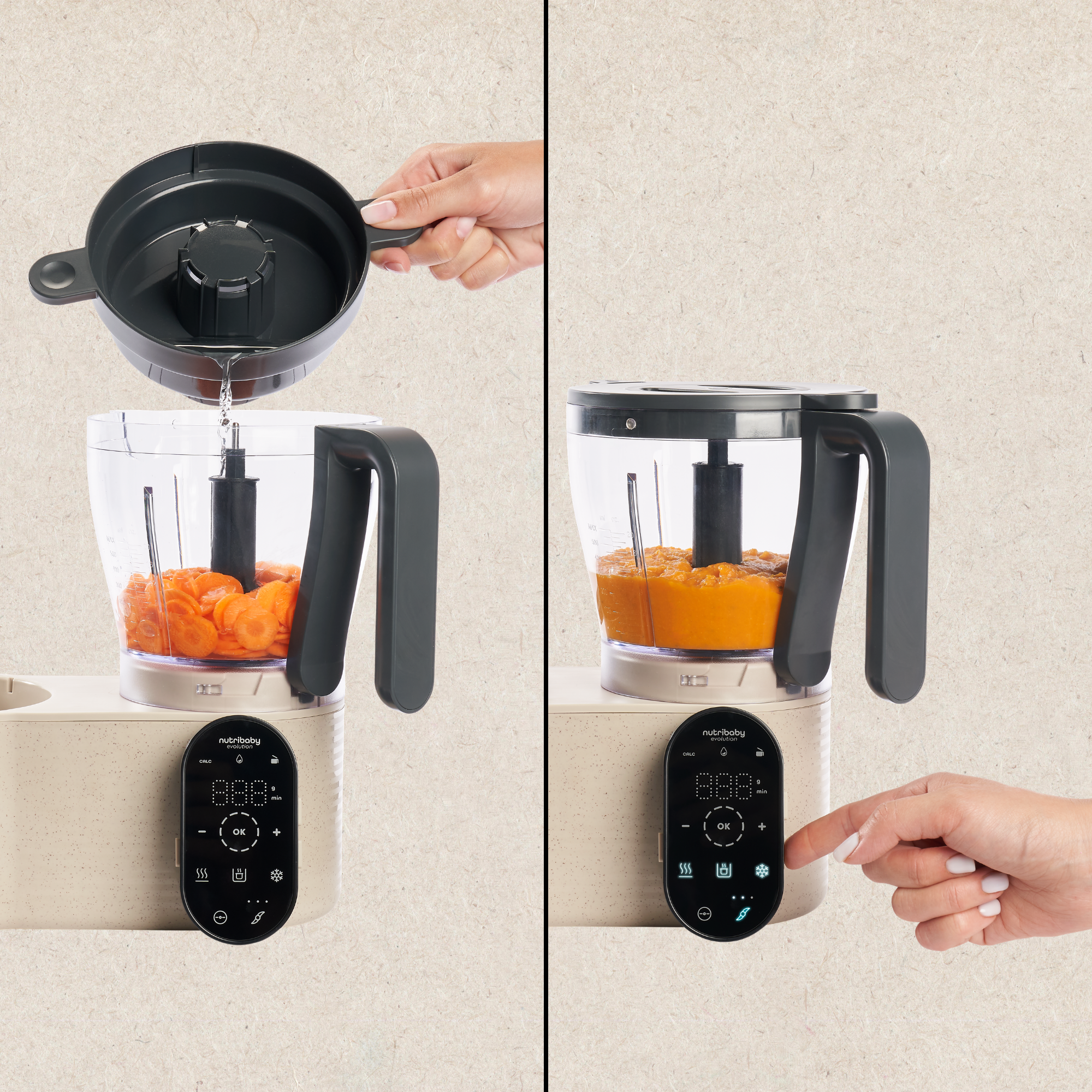 Fonction mixage du Nutribaby Evolution