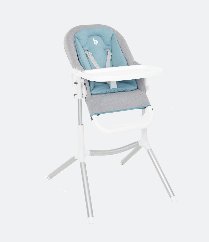 Pied arrière gauche D (x 1) avec roulette pour Chaise Haute Slick